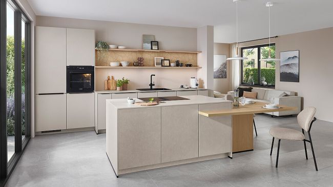 Nobilia Fronten Neuheiten 2026 - LOOK 604 - Sand strukturiert